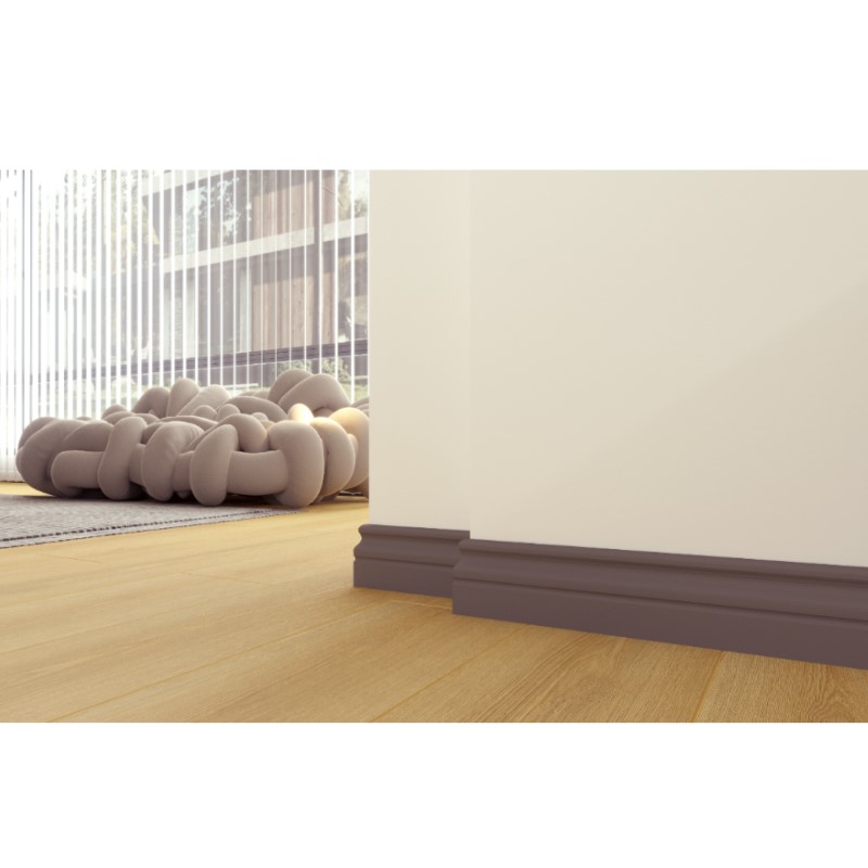 Плінтус MDF AGT SPR-7008 730 Кремовий шовк Soft Touch 2800х100х16 мм (уп.8 шт.)