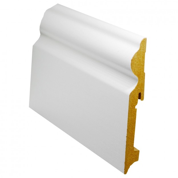Плінтус МДФ FN Neuhofer Holz PAINT-ON FU116L Білий 2400х115х15