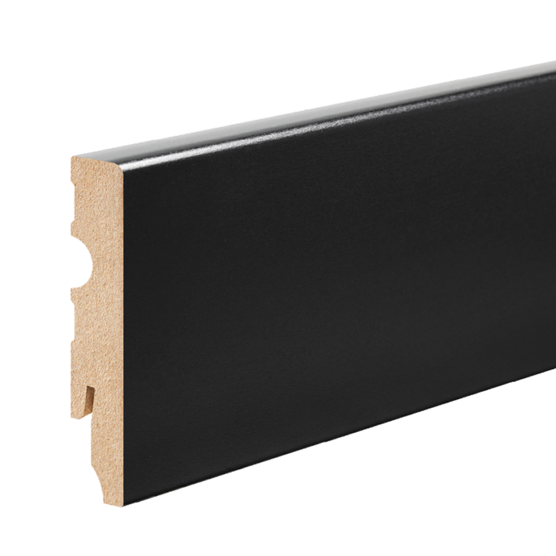 Плінтус Cezar МДФ 9005 Black 80x13x2200 мм