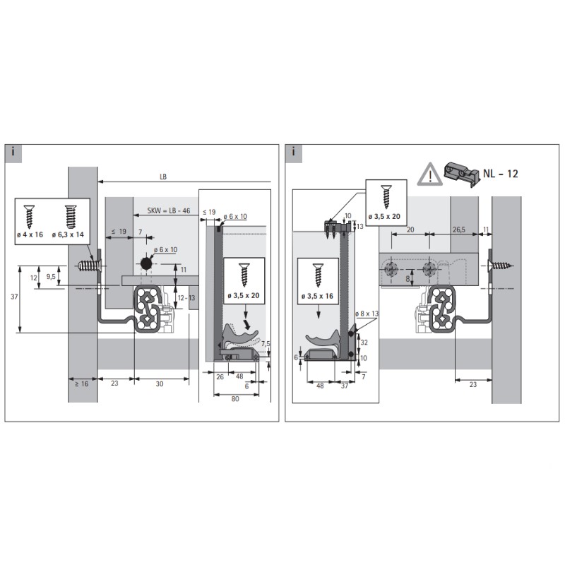Quadro V6.Silent System L=250 повн.в. ліва, ДСП до 19 мм (9292827) Hettich Quadro V6.Silent System L=250 повн.в. ліва, ДСП до 19 мм (9292827) Hettich