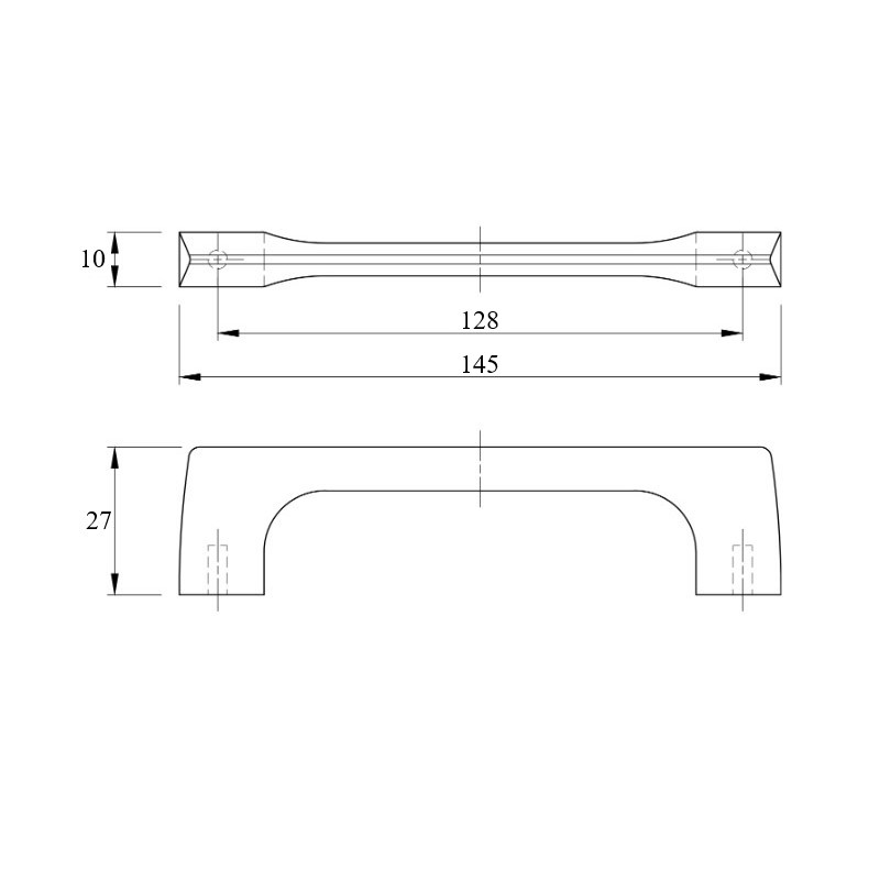 Ручка F1092 / 128 хром Ручка F1092 / 128 хром