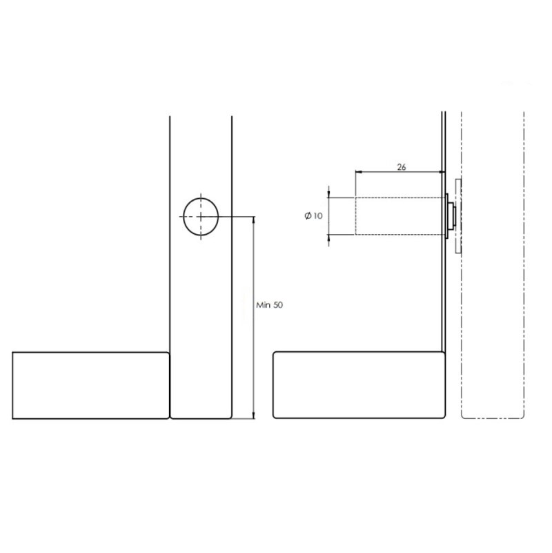 Магнітний замок P2O Lock для Magnet білий, врізний (9089595) Hettich