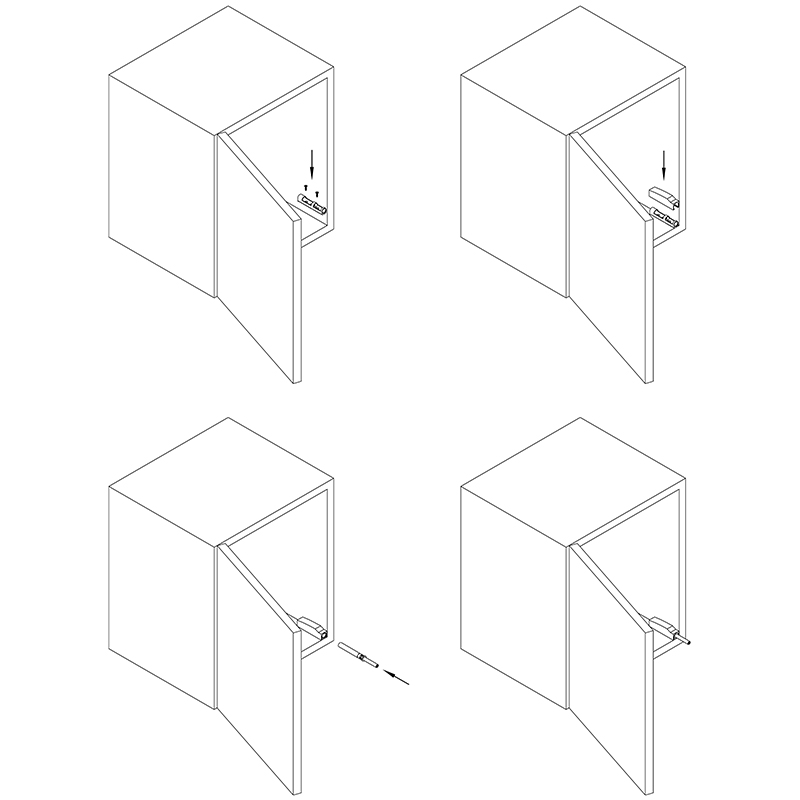 Дизайнерский адаптер для P2O Magnet, PIN, черный обсидиан, накладной (9089566) Hettich