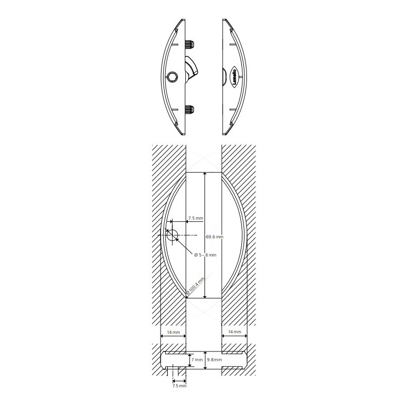 Комплект стяжки Clamex P-14 (товщина від 18мм) LAMELLO Комплект стяжки Clamex P-14 (товщина від 18мм) LAMELLO