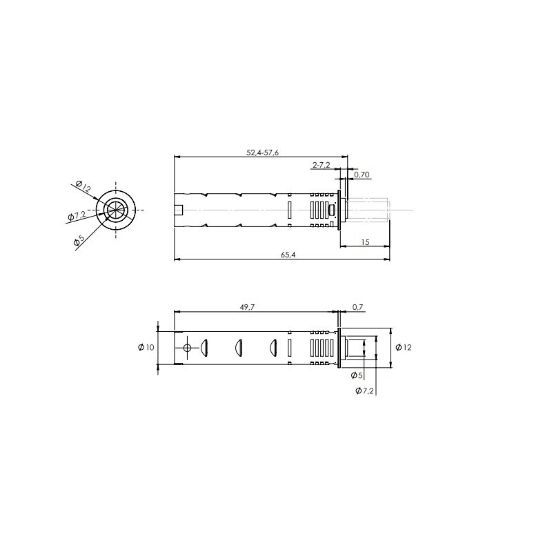Механізм P2O PIN, сірий, врізний, короткий хід (9089602) Hettich