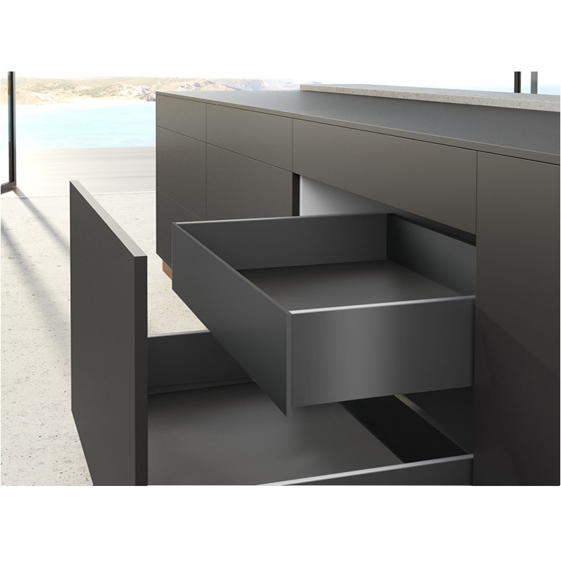 Комплект внутрішньої шухляди AvanTech YOU А L=350 H=139 антрацит Hettich