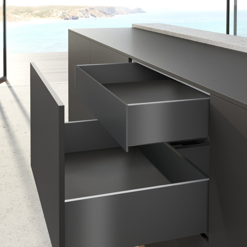 Комплект внутрішньої шухляди AvanTech YOU Q L=600 H=139 антрацит Hettich