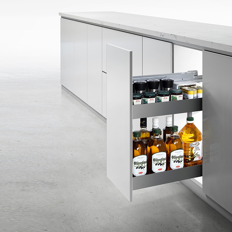 Карго Iris 200мм графіт бокове праве 2 полиці з дотягувачем Muller Карго Iris 200мм графіт бокове праве 2 полиці з дотягувачем Muller