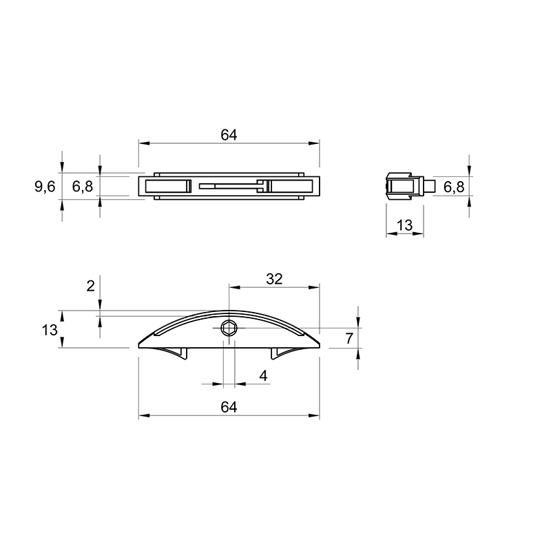Елемент Clamex P-14 Flexus з важелем Елемент Clamex P-14 Flexus з важелем