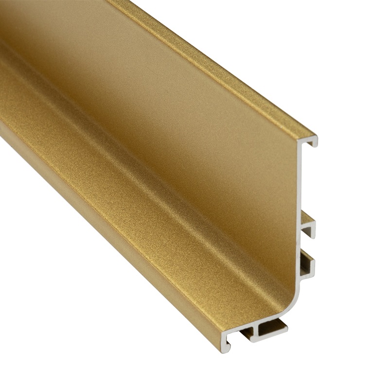 Профіль GOLA горизонтальний з пазом для LED Ferro Fiori, L = 4100 мм, type L, золото RAL 1923
