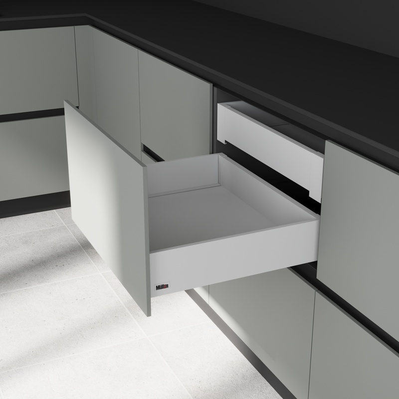 Комплект для шухляди Muller Box profi line 3D L=500 Н=95 білий