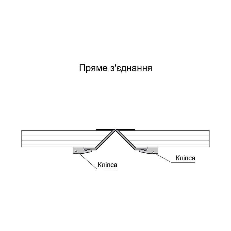Збірний кут до цоколю Н = 100 алюміній (90 *) Sсilm
