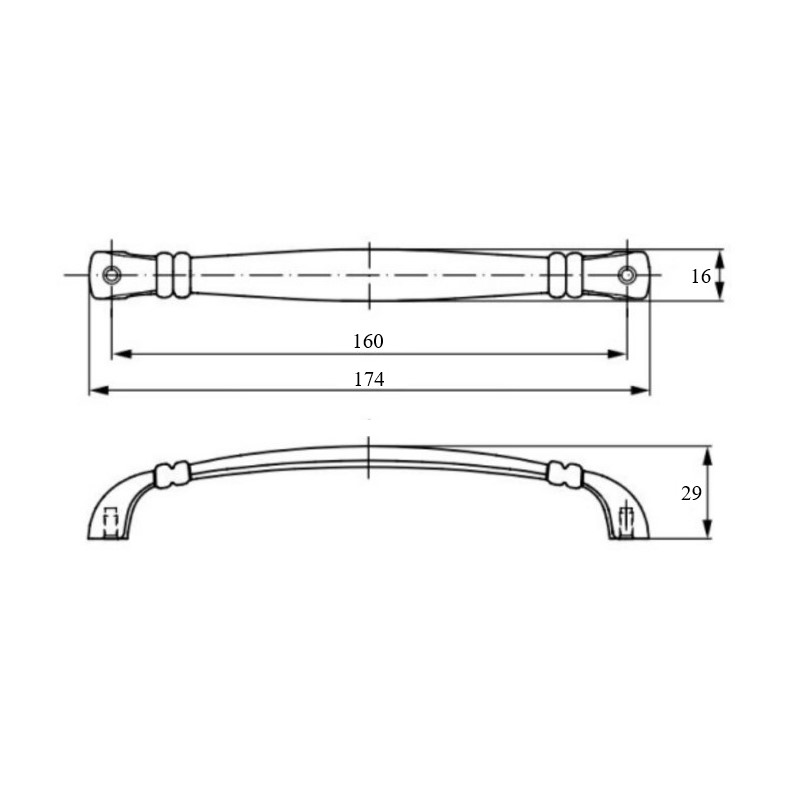 Ручка  Marella CL 15063.160 срібло