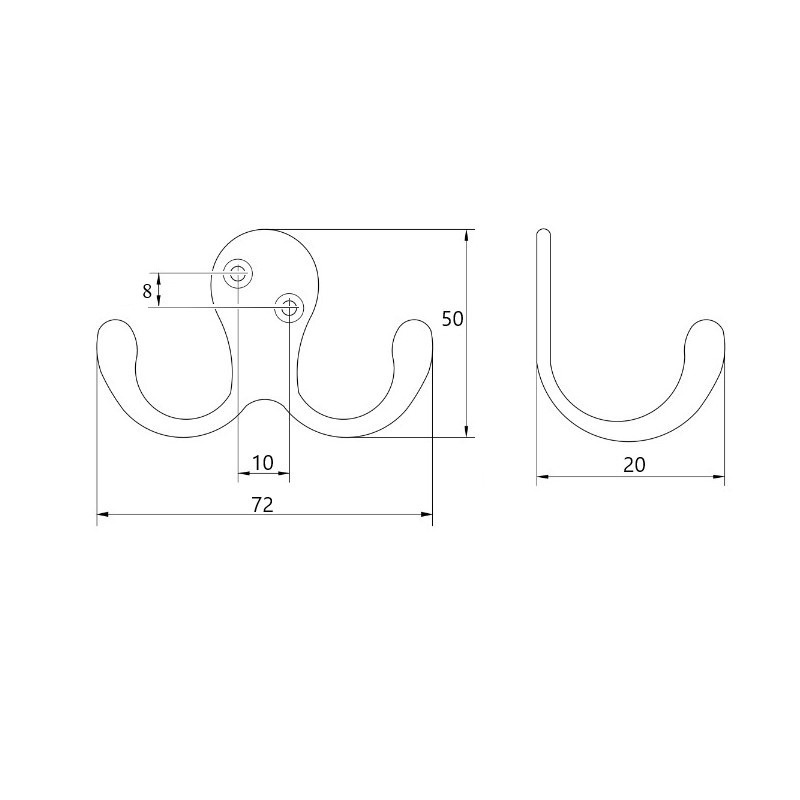 Крючок Marella CL 43002.071 античная бронза Крючок Marella CL 43002.071 античная бронза