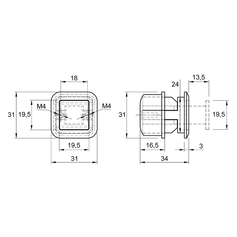 Ручка Ferro Fiori M 0667.01 чорний браш