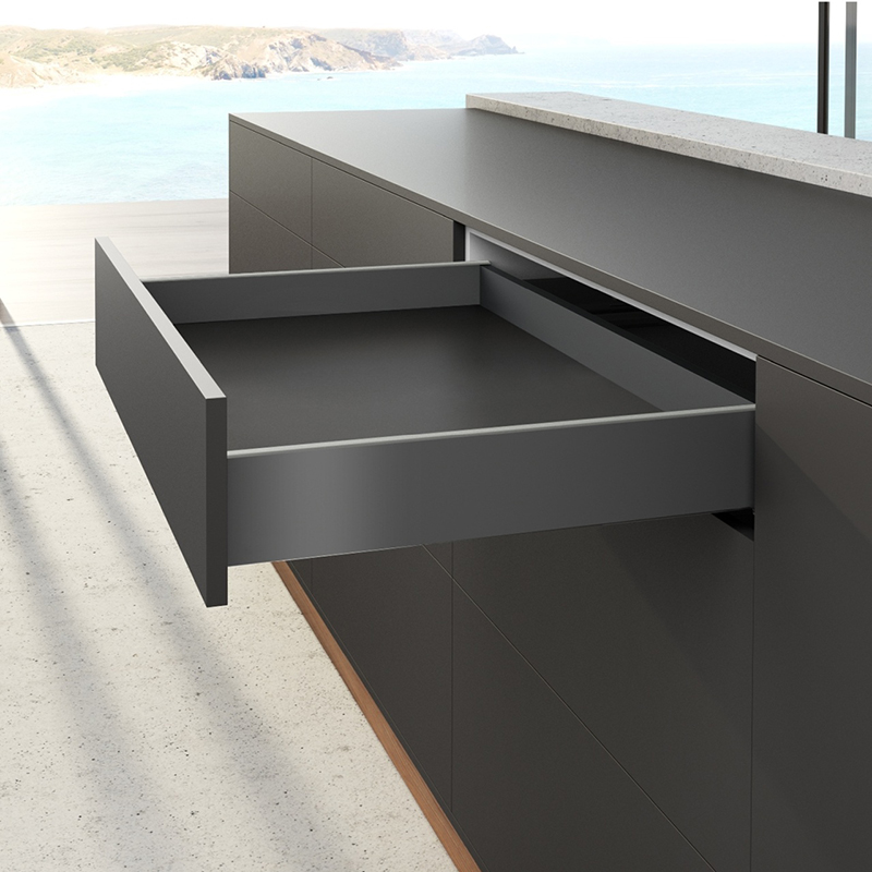 Комплект для шухляди AvanTech YOU Q L = 270 H = 101 антрацит Hettich Комплект для шухляди AvanTech YOU Q L = 270 H = 101 антрацит Hettich