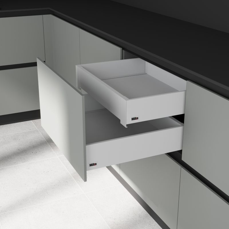 *Комплект для внутрішньої шухляди Muller Box profi line 3D L=500 Н=95 білий