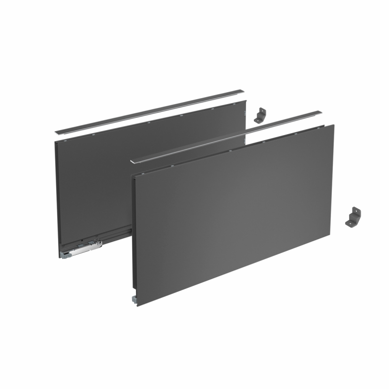 AvanTech YOU Комплект боковин (без кріплення) H=251, L=450мм, антрацит (9353450) Hettich AvanTech YOU Комплект боковин (без кріплення) H=251, L=450мм, антрацит (9353450) Hettich