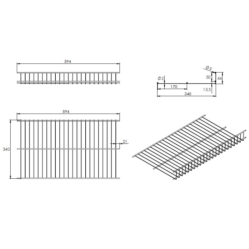 Полички для взуття з кріпленнями 600мм W=590 L=340 H=50, чорні Полички для взуття з кріпленнями 600мм W=590 L=340 H=50, чорні