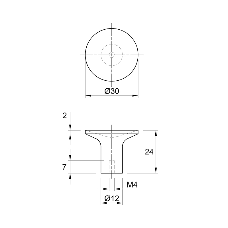 Ручка Ferro Fiori M 0086.30 чорний дуб Ручка Ferro Fiori M 0086.30 чорний дуб