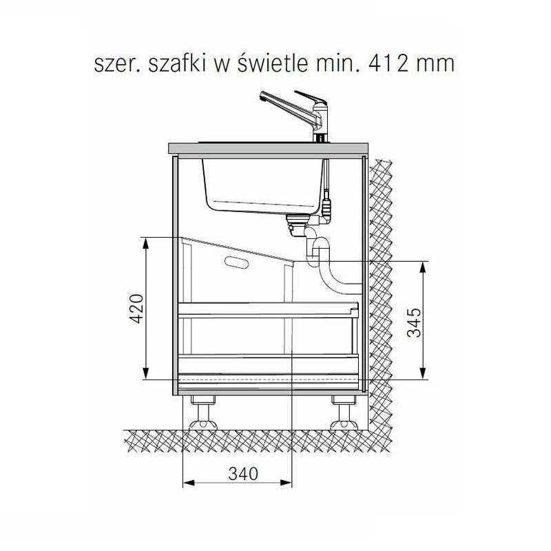 BASIC - ZESTAW POJEMNIKÓW 450/ wys. 420/ 2x20 l z 1 pokrywką BASIC - ZESTAW POJEMNIKÓW 450/ wys. 420/ 2x20 l z 1 pokrywką