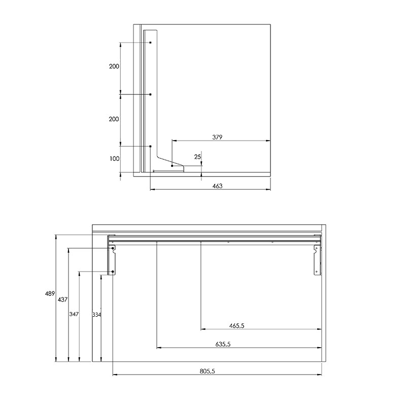 Магічний кут FlyBox (900мм), графіт, Galaxy VIBO Магічний кут FlyBox (900мм), графіт, Galaxy VIBO