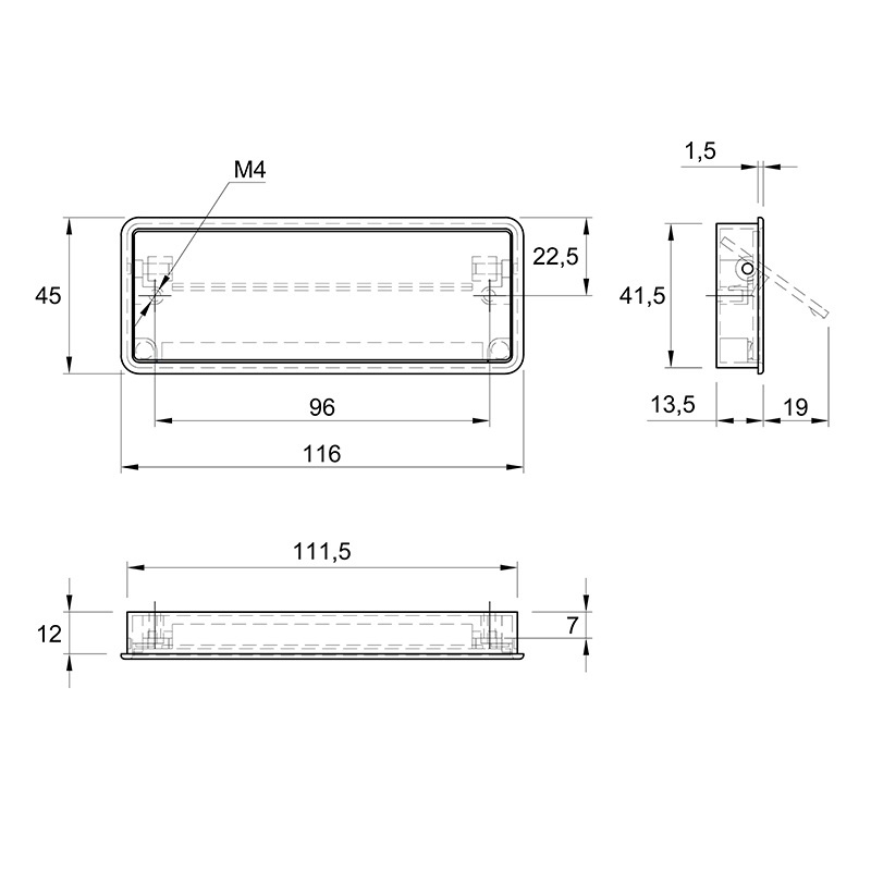 Ручка Ferro Fiori M 0850.96 нікель браш Ручка Ferro Fiori M 0850.96 нікель браш