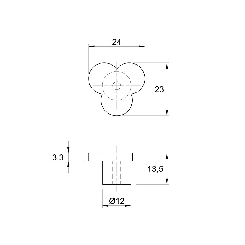 Ручка Ferro Fiori M 0096.01 рожеве золото