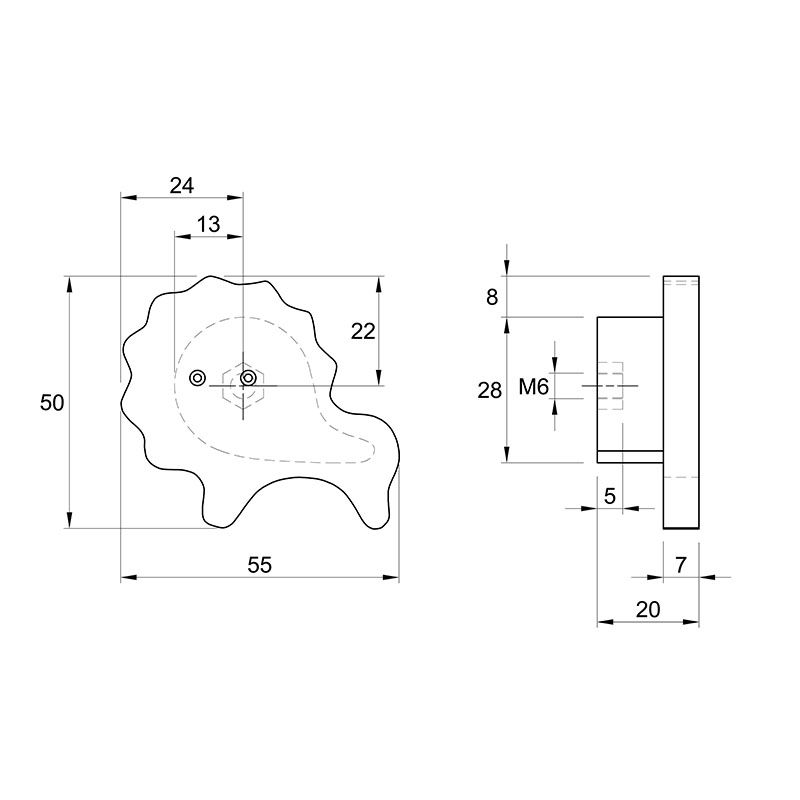 Ручка Ferro Fiori M 0088.01 білий дуб, Лев Ручка Ferro Fiori M 0088.01 білий дуб, Лев