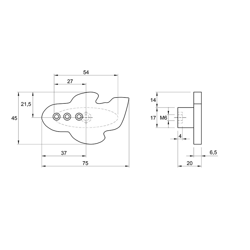 Ручка Ferro Fiori M 0094.01 білий дуб, Літак Ручка Ferro Fiori M 0094.01 білий дуб, Літак