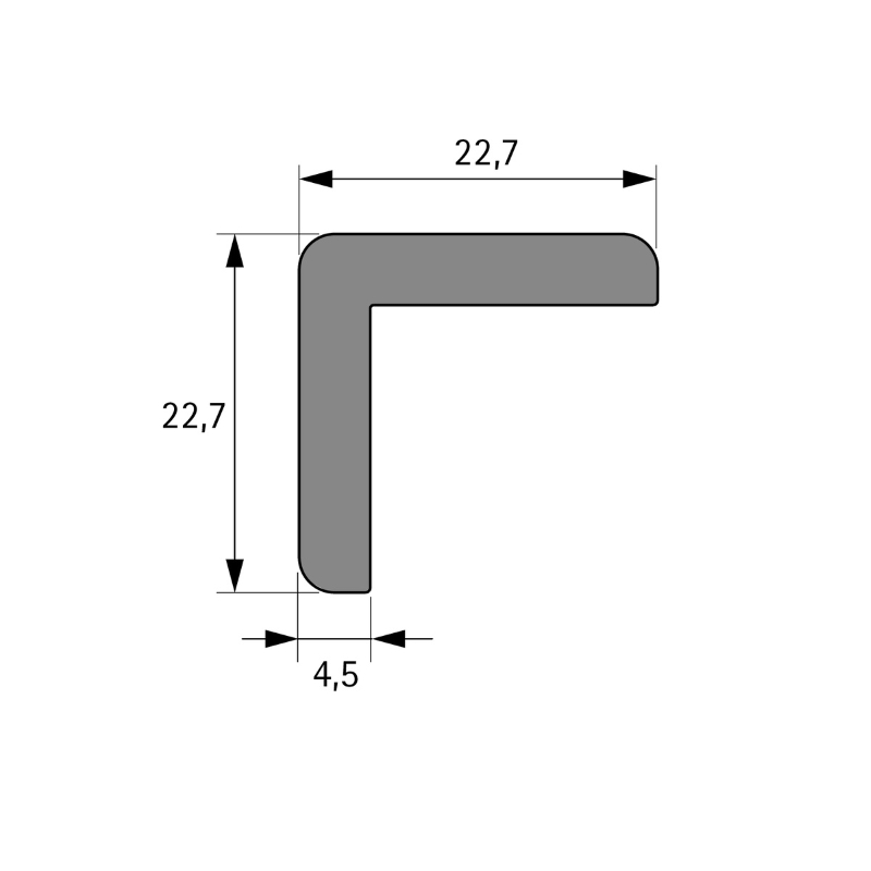 FurnSpin CADRO заглушка для декоративного профілю, чорний матовий (9352267) Hettich FurnSpin CADRO заглушка для декоративного профілю, чорний матовий (9352267) Hettich