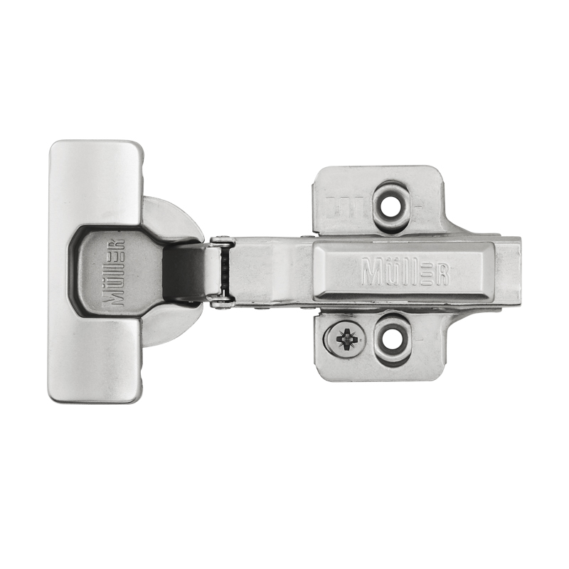 Завіса Clip-On, 105°, накладна, з дотягувачем, нікель, 3D Muller Profi Line Завіса Clip-On, 105°, накладна, з дотягувачем, нікель, 3D Muller Profi Line