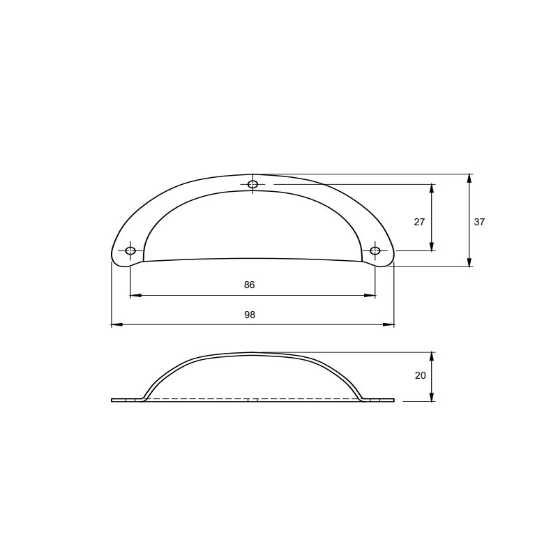 Ручка Marella CL 15122.96 антична бронза Ручка Marella CL 15122.96 антична бронза