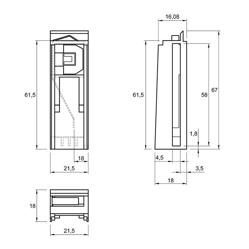 Адаптер для TopSide L=144мм, Atira білий (9194658) Hettich Адаптер для TopSide L=144мм, Atira білий (9194658) Hettich