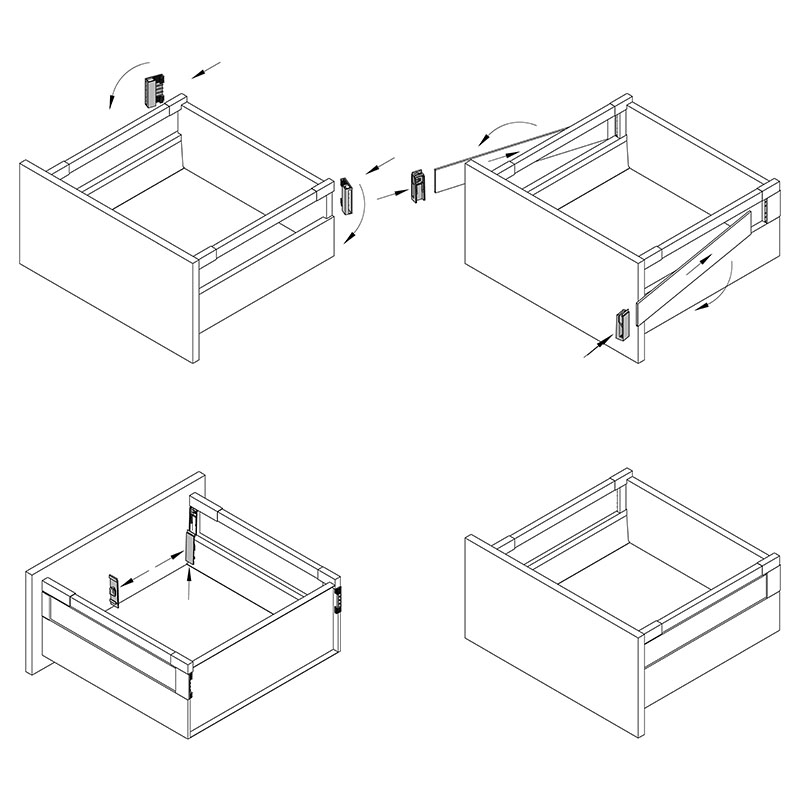 Адаптер для TopSide L=144мм, Atira білий (9194658) Hettich Адаптер для TopSide L=144мм, Atira білий (9194658) Hettich