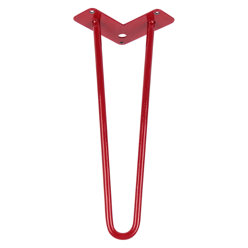 Ніжка меблева HAIRPIN Leg 2ROD Small h36см червона