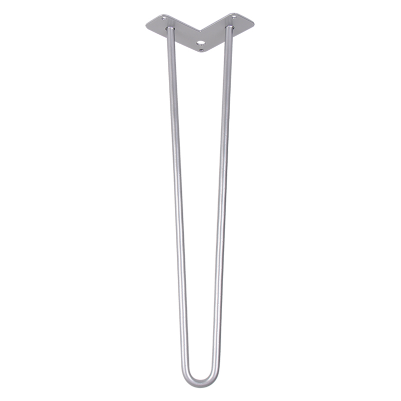 Ніжка меблева HAIRPIN Leg 2ROD Big h55см срібна Ніжка меблева HAIRPIN Leg 2ROD Big h55см срібна
