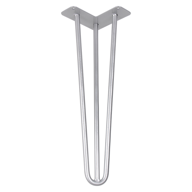 Ніжка меблева HAIRPIN Leg 3ROD Small h41см срібна