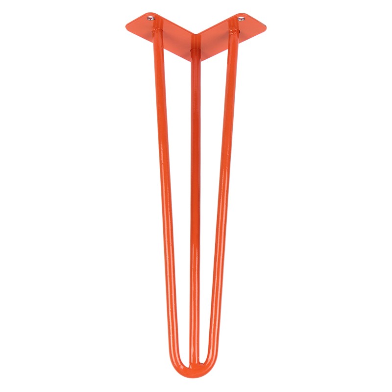 Ніжка меблева HAIRPIN Leg 3ROD Small h41см помаранчева