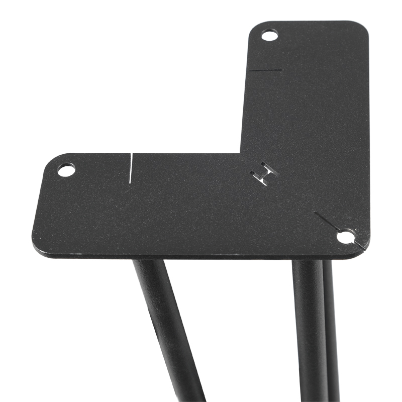 Ніжка меблева HAIRPIN Leg 3ROD Big h71см чорна структурна