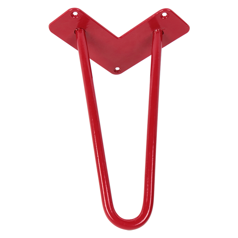 Ніжка меблева HAIRPIN Leg 2ROD Small h15см червона