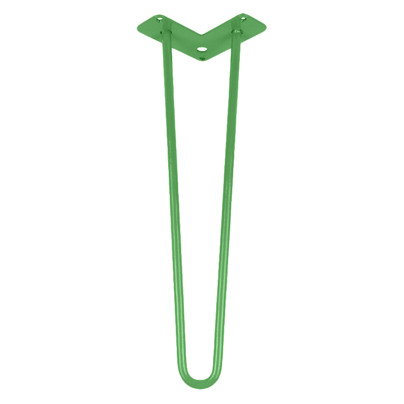 Ножка мебельная HAIRPIN Leg 2ROD Small h46см зеленая Ножка мебельная HAIRPIN Leg 2ROD Small h46см зеленая