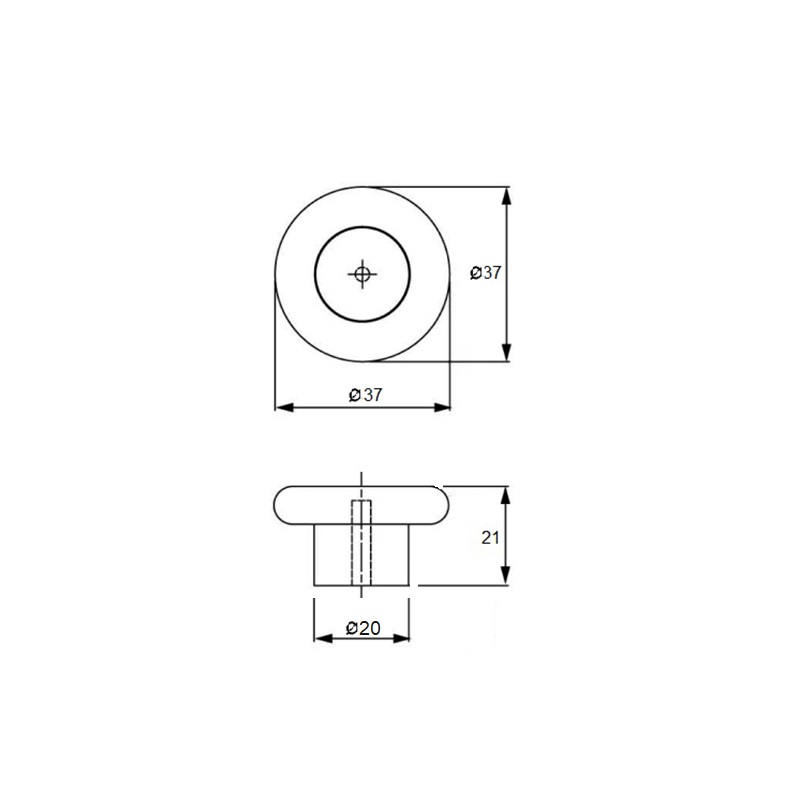 Ручка Ferro Fiori by Poliplast PL 11004.01.O помаранчевий