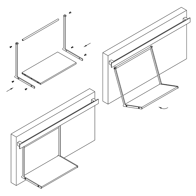 Полка Cosma PIANO 2.0 L=280mm, никель Полка Cosma PIANO 2.0 L=280mm, никель