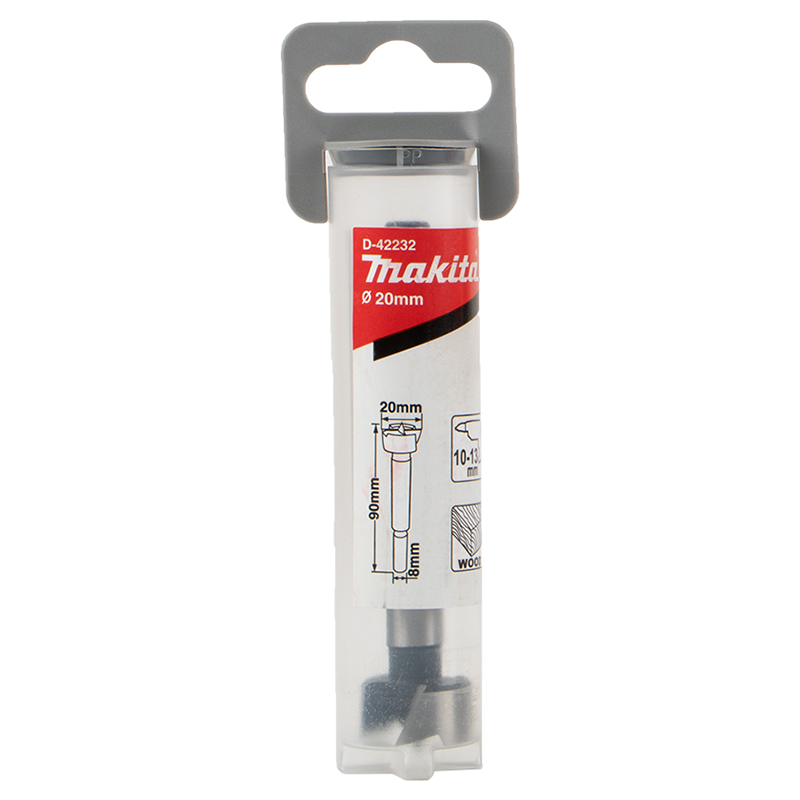 Свердло Фостнера (фреза під рафікс) 20х90 (D-42232)Makita Свердло Фостнера (фреза під рафікс) 20х90 (D-42232)Makita