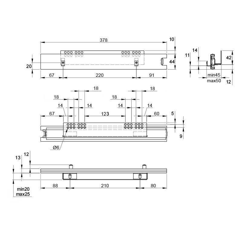 Корзина 400мм W=364 L=425 H=140 хром