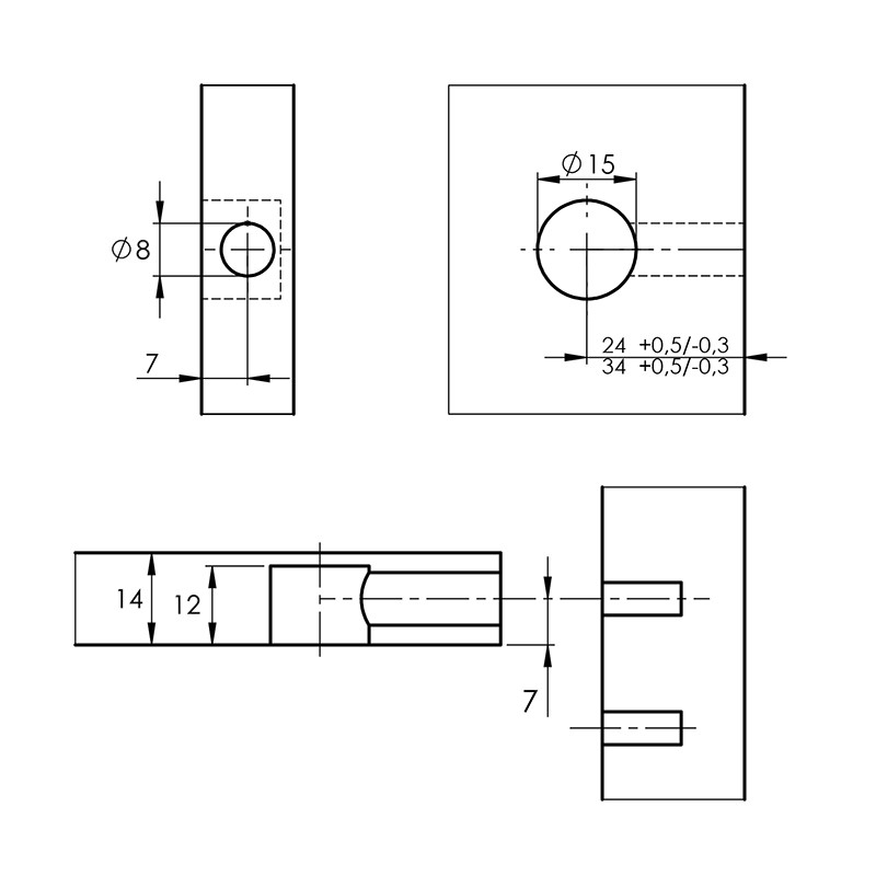 Ексцентрикова стяжка Rastex 15/15, цинк (9059487) Hettich Ексцентрикова стяжка Rastex 15/15, цинк (9059487) Hettich