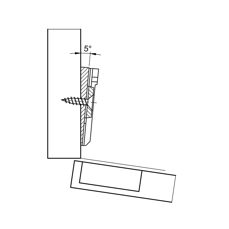 Планка клиноподібна 5 для монтажних планок Sensys, цинк (9072533) Hettich Планка клиноподібна 5 для монтажних планок Sensys, цинк (9072533) Hettich
