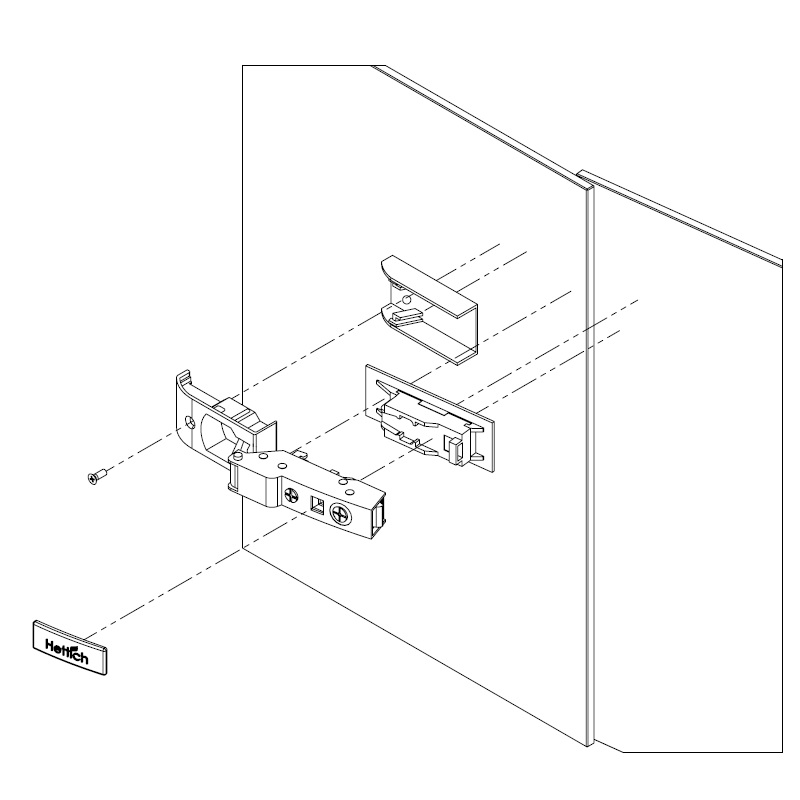 Завіса Clip-on , 110°,Sensys, для скла , нікель (9135141) Hettich Завіса Clip-on , 110°,Sensys, для скла , нікель (9135141) Hettich