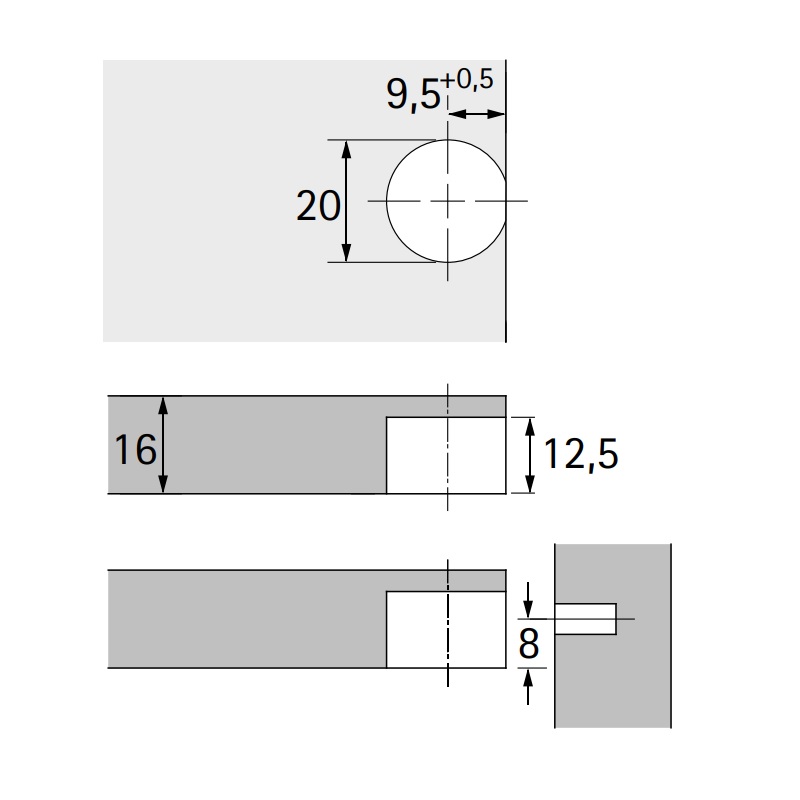 Стяжка VB 135/16 пластик, коричнева (1016560) Hettich Стяжка VB 135/16 пластик, коричнева (1016560) Hettich